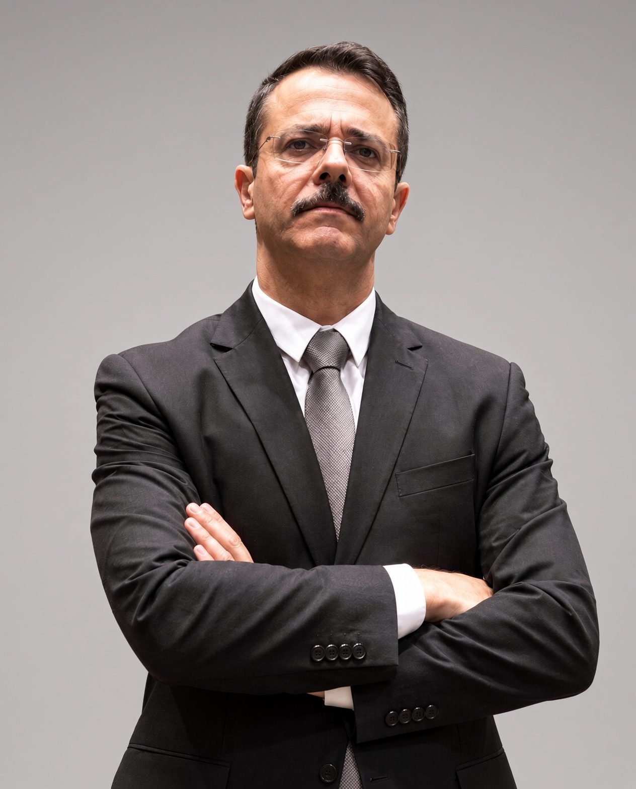 Retrato de Fabio Lobianco, advogado criminalista no Rio de Janeiro (OAB/RJ 164.108), de terno escuro e braços cruzados